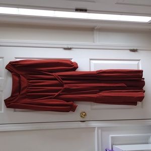 Prairie dress XL rust orange